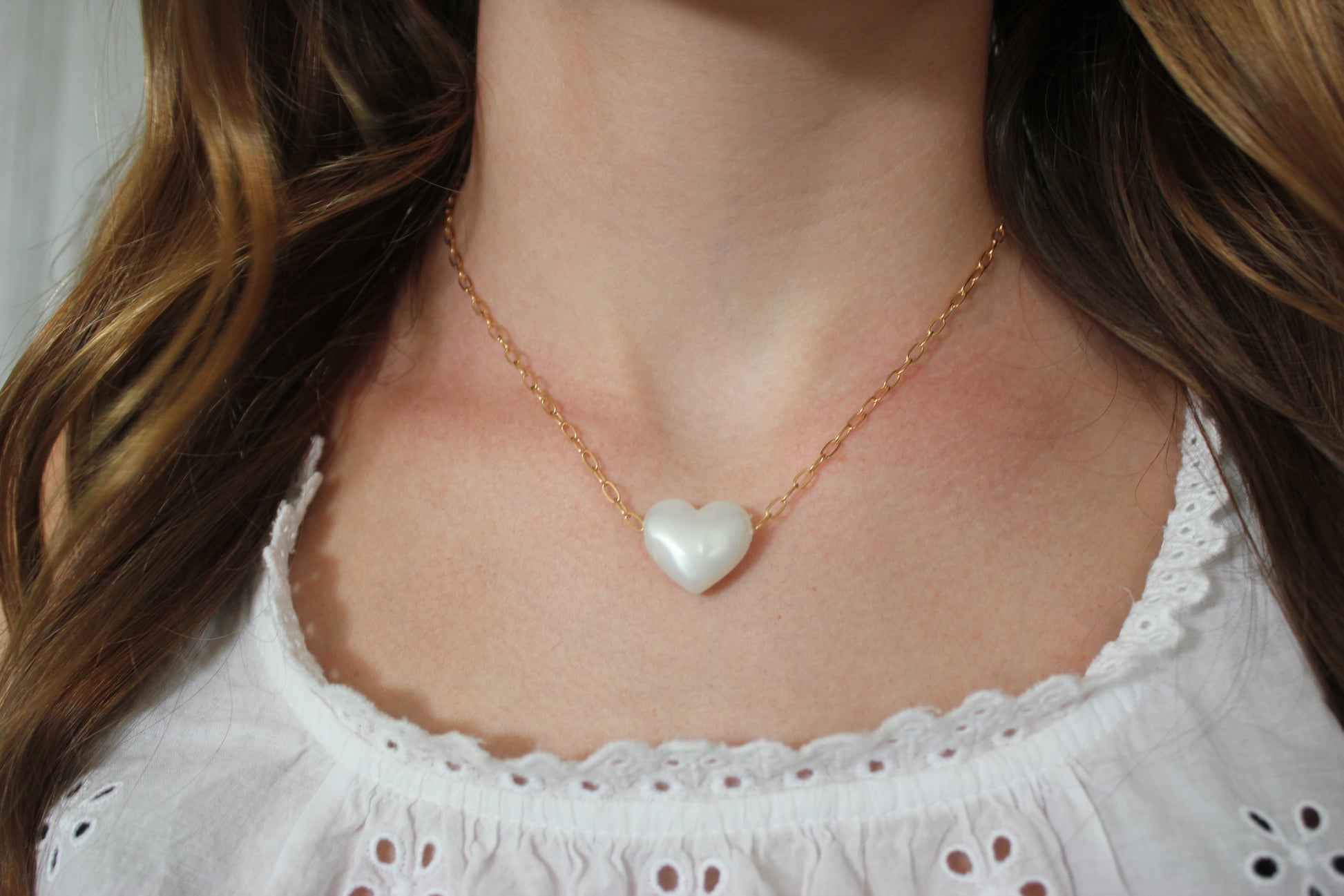 Acrylic Heart Necklace