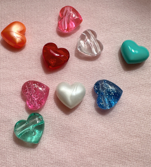 Acrylic Heart Necklace